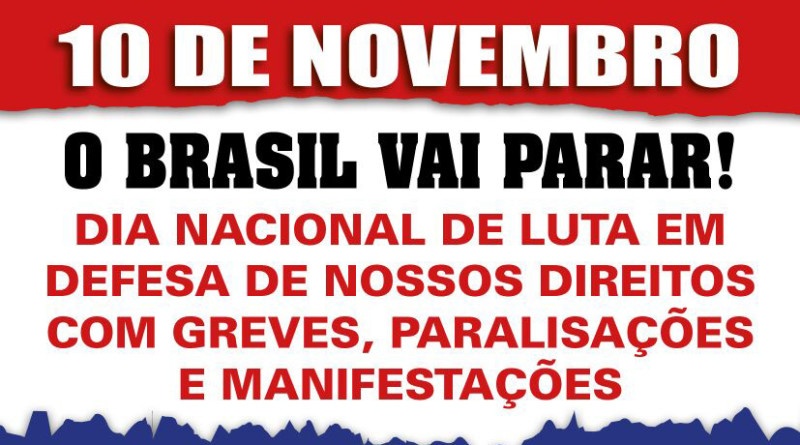 CONVOCAÇÃO URGENTE  10 DE NOVEMBRO